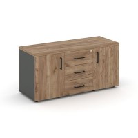 Style Project SN.TS-002 (Антрацит/Дуб табак) Тумба для оргтехники/сервисная