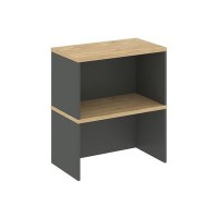 Style Project SN.NT-004 (Антрацит/Тиквуд светлый) Надставка на тумбу 2 яруса