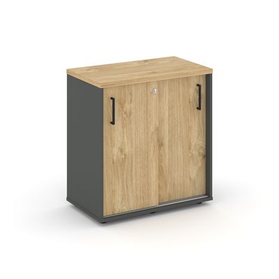 Style Project SN.TOP-043 (Антрацит/Тиквуд светлый) Тумба опорная/приставная