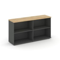 Style Project SN.TOP-123 (Антрацит/Тиквуд светлый) Тумба опорная/приставная