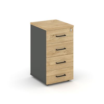 Style Project SN.TPP-001 (Антрацит/Тиквуд светлый) Тумба приставная