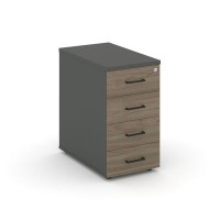 Style Project SN.TOP-001 (Антрацит/Вяз благородный) Тумба опорная/приставная