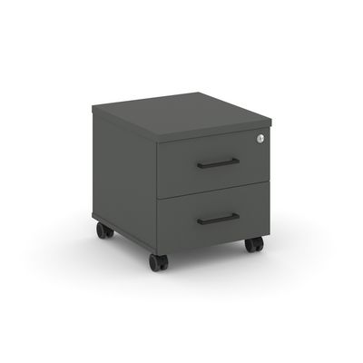 Style Project SN.TM-001 (Антрацит) Тумба мобильная 2 ящика. Стандартные колеса