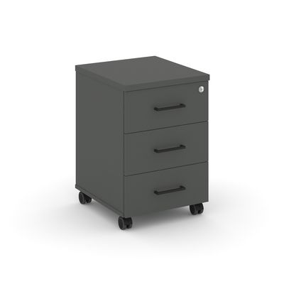 Style Project SN.TMU-002 (Антрацит) Тумба мобильная 3 ящика. Усиленные колеса