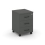 Style Project SN.TMU-002 (Антрацит) Тумба мобильная 3 ящика. Усиленные колеса