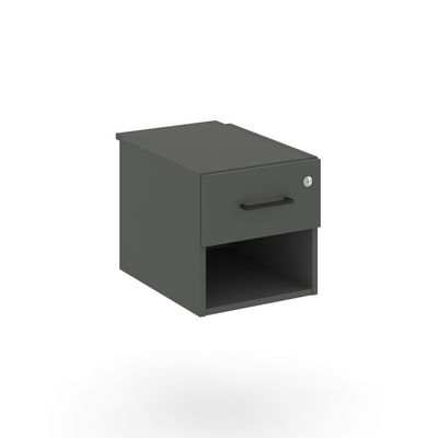 Style Project SN.TP-042 (Антрацит) Тумба с одной открытой нишей и одним ящиком