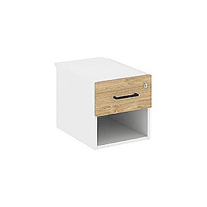 Стайл Проджект SN.TP-043 (Белый/Тиквуд светлый) Тумба с одной открытой нишей и одним ящиком