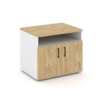 Style Project SN.TS-001 (Белый/Тиквуд светлый) Тумба для оргтехники/сервисная