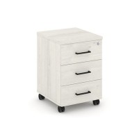 Style Project SN.TM-002 (Дуб наварра) Тумба мобильная 3 ящика. Стандартные колеса