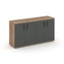 Style Project SN.TOP-133 (Дуб табак/Антрацит) Тумба опорная/приставная