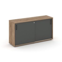 Style Project SN.TOP-143 (Дуб табак/Антрацит) Тумба опорная/приставная