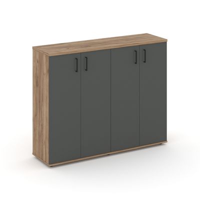 Style Project SN.TOP-162 (Дуб табак/Антрацит) Тумба опорная/приставная