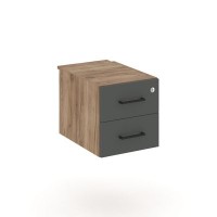 Style Project SN.TP-031 (Дуб табак/Антрацит) Тумба с двумя ящиками