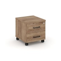 Style Project SN.TM-001 (Дуб табак) Тумба мобильная 2 ящика. Стандартные колеса