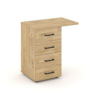 Style Project SN.TPP-002 (Тиквуд светлый) Тумба приставная