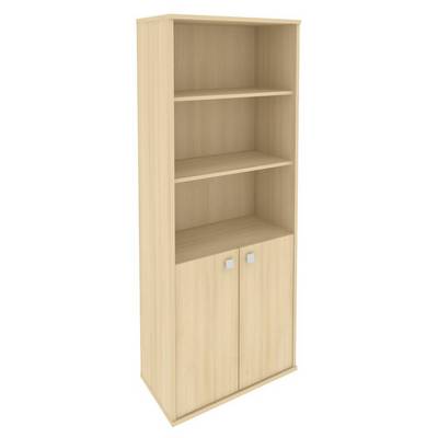 Style Л.СТ-1.1 (Акация лорка) Шкаф высокий широкий (2 низкие двери ЛДСП)