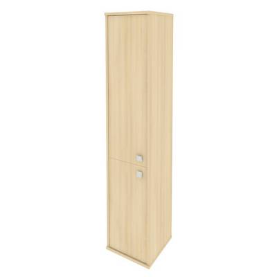 Style Л.СУ-1.3 Л (Акация лорка) Шкаф высокий узкий левый (1 низкая дверь ЛДСП, 1 средняя дверь ЛДСП)