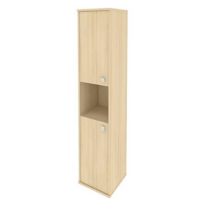 Style Л.СУ-1.5 Л (Акация лорка) Шкаф высокий узкий левый (2 низкие двери ЛДСП)