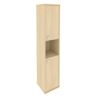 Style Л.СУ-1.5 Пр (Акация лорка) Шкаф высокий узкий правый (2 низкие двери ЛДСП)