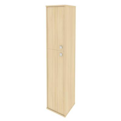 Style Л.СУ-1.8 Л (Акация лорка) Шкаф высокий узкий левый (1 средняя дверь ЛДСП, 1 низкая дверь ЛДСП)