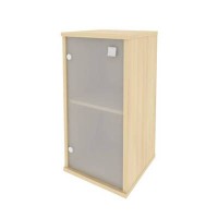 Style Л.СУ-3.2 Л (Акация лорка) Шкаф низкий узкий (1 низкая дверь стекло)