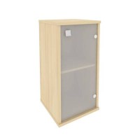 Style Л.СУ-3.2 Пр (Акация лорка) Шкаф низкий узкий (1 низкая дверь стекло)