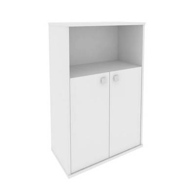 Style Л.СТ-2.1 (Белый) Шкаф средний широкий (2 низкие двери ЛДСП)