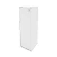 Style Л.СУ-2.3 Л (Белый) Шкаф средний узкий левый (1 средняя дверь ЛДСП)