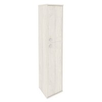 Style Л.СУ-1.8 Пр (Дуб наварра) Шкаф высокий узкий правый (1 средняя дверь ЛДСП, 1 низкая дверь ЛДСП)