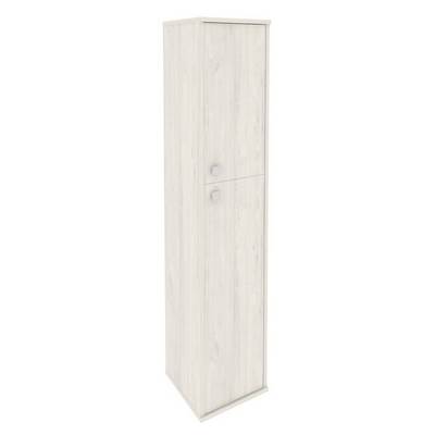 Style Л.СУ-1.8 Пр (Дуб наварра) Шкаф высокий узкий правый (1 средняя дверь ЛДСП, 1 низкая дверь ЛДСП)