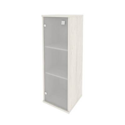 Style Л.СУ-2.4 Л (Дуб наварра) Шкаф средний узкий левый (1 средняя дверь стекло)