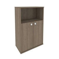 Style Л.СТ-2.1 (Вяз благородный) Шкаф средний широкий (2 низкие двери ЛДСП)