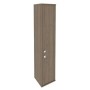 Style Л.СУ-1.3 Пр (Вяз благородный) Шкаф высокий узкий правый (1 низкая дверь ЛДСП, 1 средняя дверь ЛДСП)