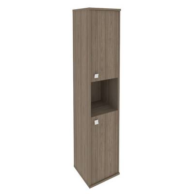 Style Л.СУ-1.5 Пр (Вяз благородный) Шкаф высокий узкий правый (2 низкие двери ЛДСП)