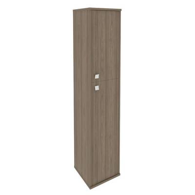 Style Л.СУ-1.8 Пр (Вяз благородный) Шкаф высокий узкий правый (1 средняя дверь ЛДСП, 1 низкая дверь ЛДСП)