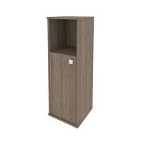 Style Л.СУ-2.1 Л (Вяз благородный) Шкаф средний узкий левый (1 низкая дверь ЛДСП)