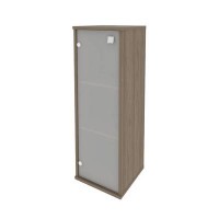 Style Л.СУ-2.4 Л (Вяз благородный) Шкаф средний узкий левый (1 средняя дверь стекло)