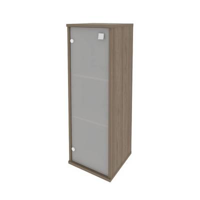 Style Л.СУ-2.4 Л (Вяз благородный) Шкаф средний узкий левый (1 средняя дверь стекло)