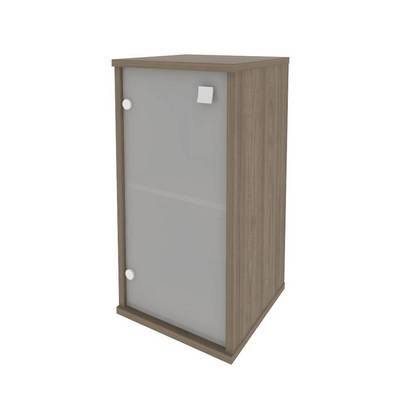 Style Л.СУ-3.2 Л (Вяз благородный) Шкаф низкий узкий (1 низкая дверь стекло)