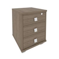 Style Л.ТМ-3F (Вяз благородный) Тумба подкатная (3 ящика, с замком)