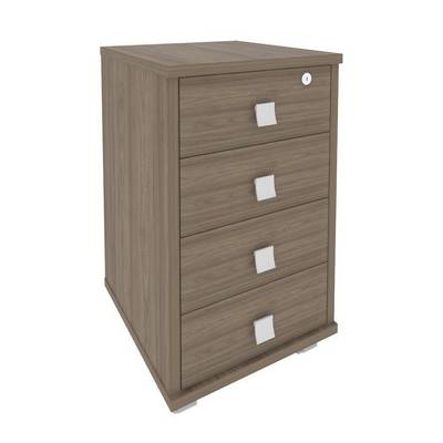 Style Л.ТМ-4F (Вяз благородный) Тумба подкатная (4 ящика, с замком)