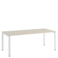 Tess TES38110331 (Дуб шамони светлый/Белый) Стол руководителя