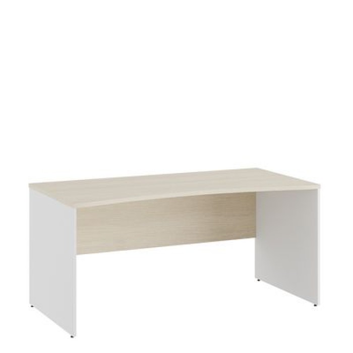 Тесс TES38112031 (Дуб шамони светлый/Белый) Стол линза