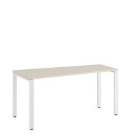 Tess TES38114431 (Дуб шамони светлый/Белый) Стол трапеция левый