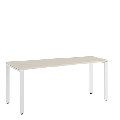 Tess TES38114631 (Дуб шамони светлый/Белый) Стол трапеция левый