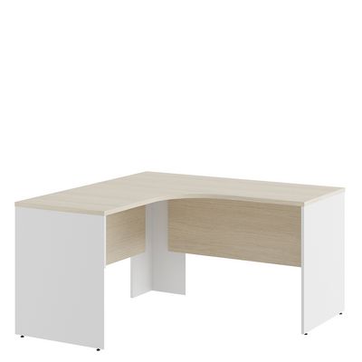 Tess TES38115331 (Дуб шамони светлый/Белый) Стол эргономичный правый