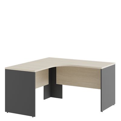 Tess TES38115334 (Дуб шамони светлый/Антрацит) Стол эргономичный правый