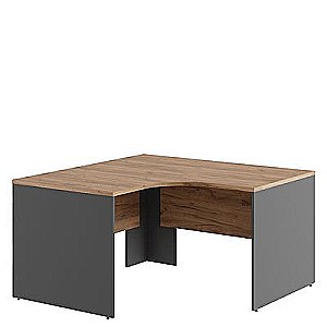 Тесс TES38115724 (Дуб крафт золотой/Антрацит) Стол эргономичный правый