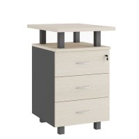 Tess TES38130434 (Дуб шамони светлый/Антрацит) Тумба приставная