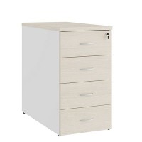 Tess TES38131131 (Дуб шамони светлый/Белый) Тумба приставная